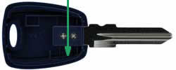 Fiat Coup key transponder location GT15RAT