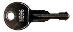 West Alloy caravan cut key from top LF12
