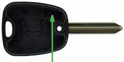 Citroen Xsara Picasso key transponder location SX9T